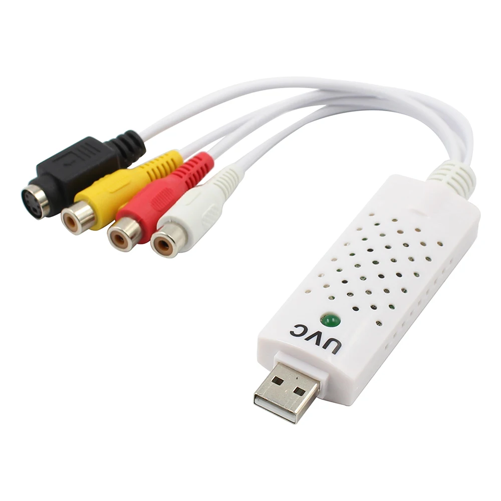 USB 2.0 Захват видео TV DVD VHS Видео DVR Capture Adapter Card с аудио Поддержка Win7 / 8 Vista Для