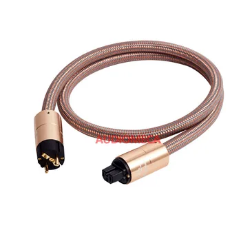 

Audiomeca 40th hifi power cable audio pure copper fever power cord gold-plated American standard European standard plug