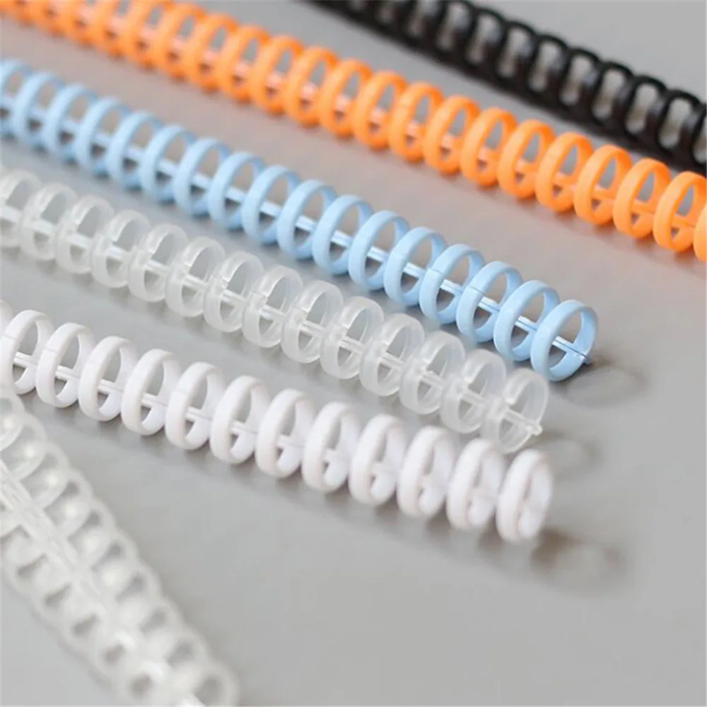 

30 Holes Plastic Loose Leaf Circles Notebook Paper Circle Hinged Rings Scrapbook Clips Craft Calendar Ring Binder Desk Planner