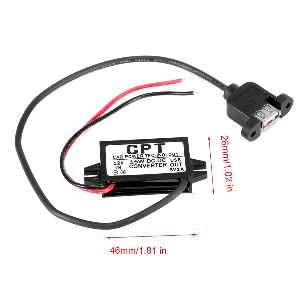12 В до 5 В автомобильный выход USB зарядного устройства источник питания напряжение системы аксессуары DC конвертер 15 Вт регуляторы