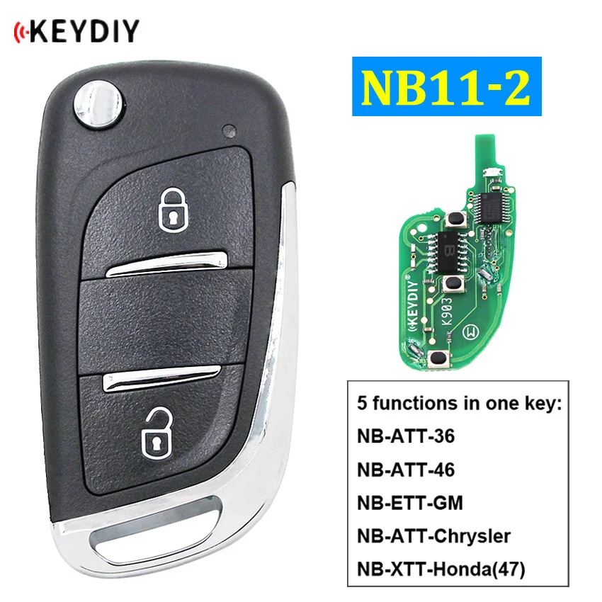 

NB11-2 Multi-functional Remote Control Car Key NB-Series Remote (All Functions Chips in) for KD900 KD900+ URG200 KD-X2 Mini KD