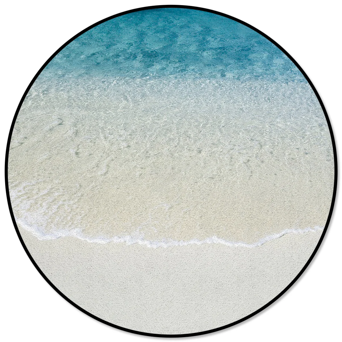 Круглый ковер Sunshine, Пляжная волна, супер мягкий, для гостиной, индивидуальный, для офиса, для взрослых и детей, грязный мусор, скребок, кухонные коврики