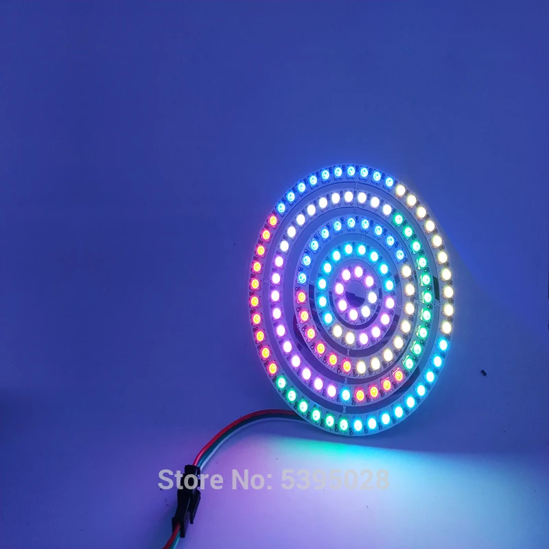 Светодиодное кольцо WS2812B 8 16 24 35 45 светодиосветодиодный s 5050 RGB встроенные драйверы