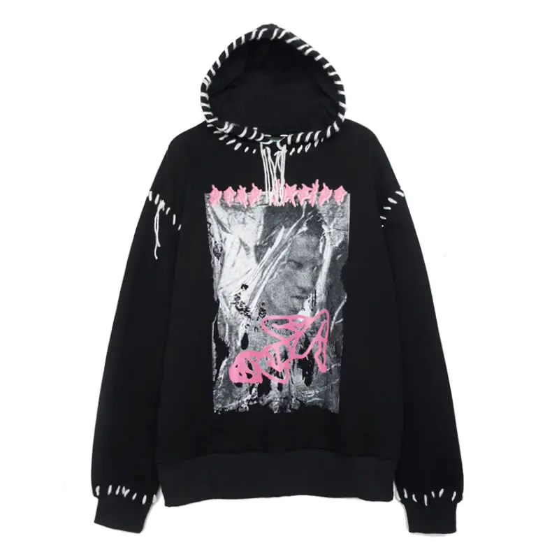 XITAO Fashion Splicing Sweatshirt Loose Pullover