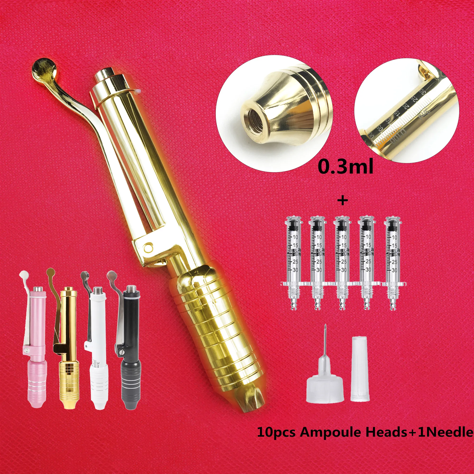 

0.3ml hyaluronique pen Hyaluronic Acid Guns No Needle For Anti-wrinkle Skin Rejuvenation Lips Lifting Lip