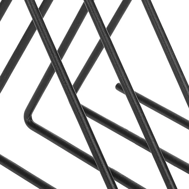 С 3 отделениями для рабочего стола треугольной черная металлическая проволока