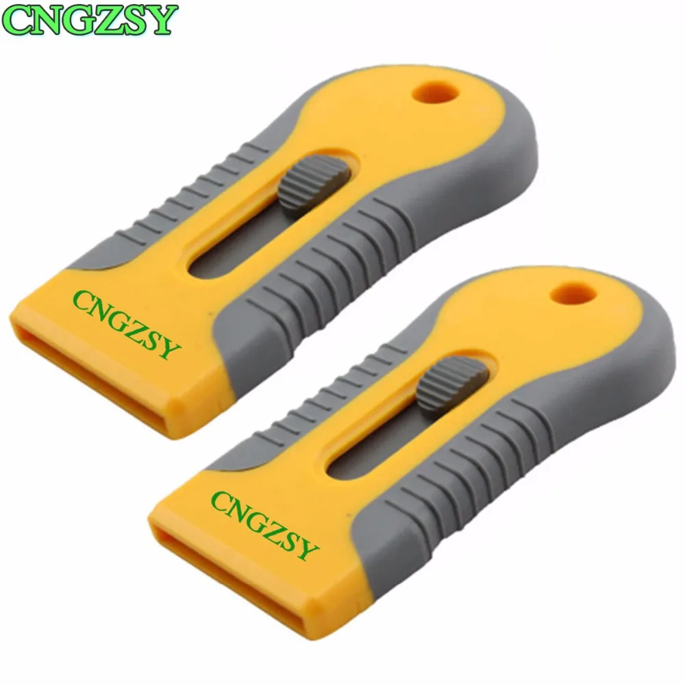 

2PCS Retractable Razor Scraper For Window Paint Glass Cleaning Car Snow Spatula Wall Paper Old Glue Film Removing Shovel 2E16