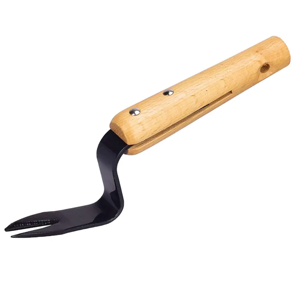 Садовая посадка Pickaxe Hoe Forked Head стальной резак ручка удаление водорослей Лопата