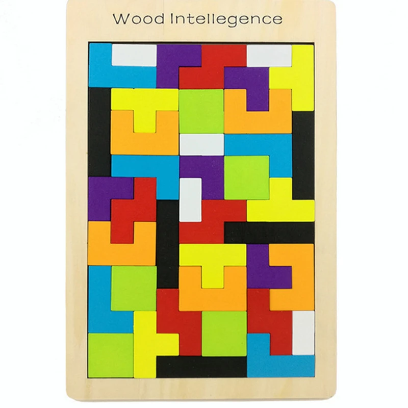Головоломка-головоломка для детей Tangram деревянные Обучающие игрушки детский