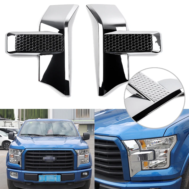 

ABS Front Plastic Trim Parts Cover Sticker For 2015-17 Ford New Model F150