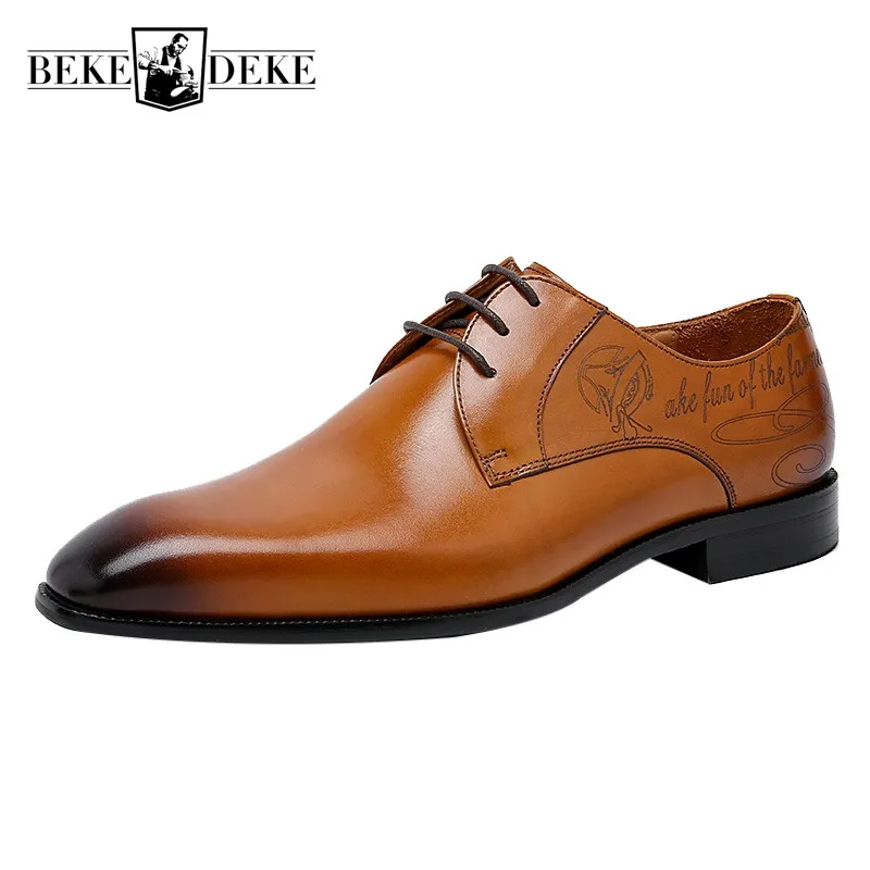 

Handmade Men Dress Shoes Business England Style Genuine Leather Shoes Luxury Party Formal Oxfords Shoes Male Size 45 46