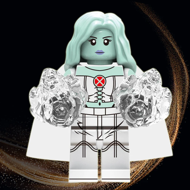 

White Queen Emma Grace Frost Legoeinglys Marvel X-Men Super Heroes MINIFIGURed Iceman Psylocke Blocks Toys Model Children Gifts