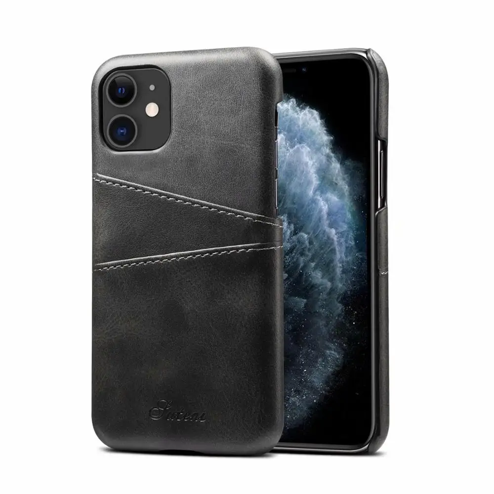 Роскошный кожаный чехол для iPhone 11/11 PRO/11 PRO MAX XR XS MAX 8 задняя крышка чехол-портмоне для карточек для samsung Note 10 S10 S9 Plus