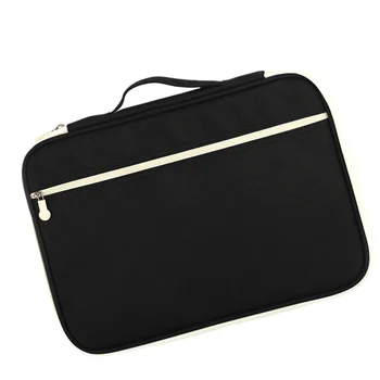 

1 Pc A4 Document Bag Men Women Multi-Functional Zipper Briefcase Storage Case for Outdoor Work Business Trip