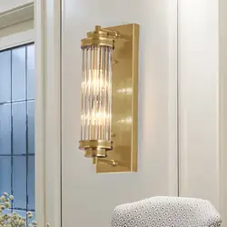 Хрустальный стеклянный абажур современный роскошный золотой черный настенный светильник светодиодный лампы светильники для гостиной
