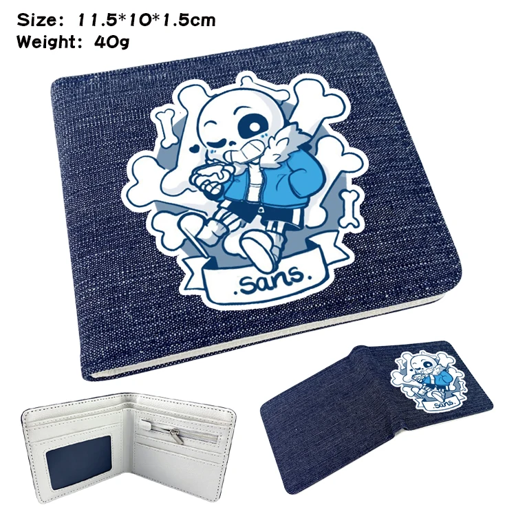 Кошельки для игр Undertale Sans мультяшный складной кошелек денег с кармашком монет