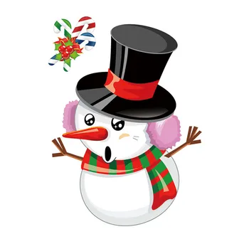 

#30 2020 new home decor stickers Merry Christmas Window Wall Sticker Decals Snowflake Santa Claus Home Xmas Decor