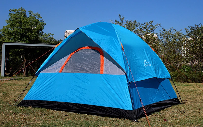3-4 человек, ветрозащитная палатка для кемпинга, двухслойная, водонепроницаемая, анти-УФ, туристические палатки, портативная, для рыбалки, походная палатка, 200x200x130 см