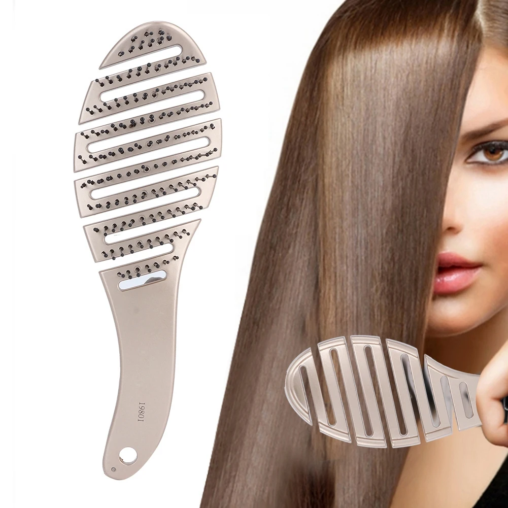 Massage Big Curved Comb Elastic Massage Bending Comb Comfortable Massage Scalp Comb curved bending architecture