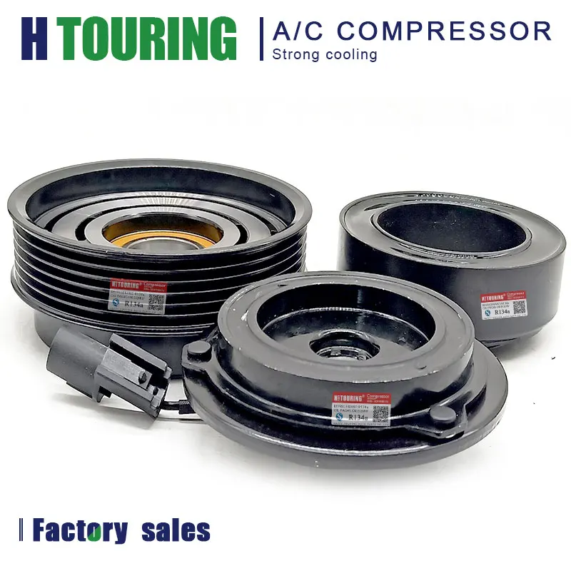HS18 A/C шкив сцепления компрессора 6PK для hyundai Tucson 2,0 Crdi 2000-2006 F500-NA5CA-04 F500NA5CA04 977012E200 97701-2E200 12 В