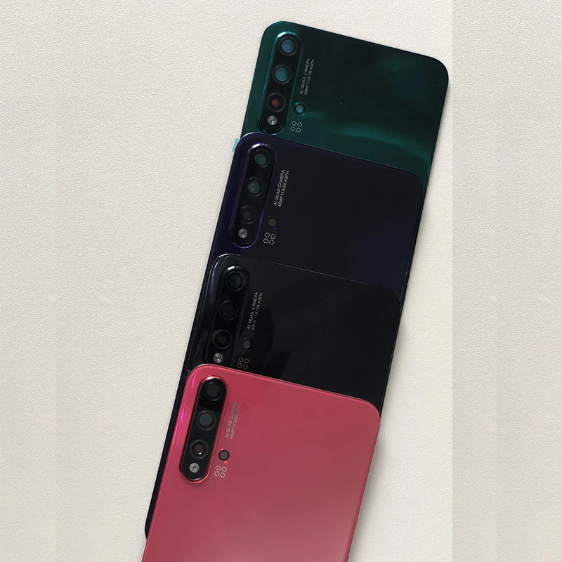 M& Sen для 6,3" huawei Nova 5 Nova 5 Pro 3D стеклянная задняя крышка батарейного отсека чехол с клеем+ рамка для камеры стеклянный объектив