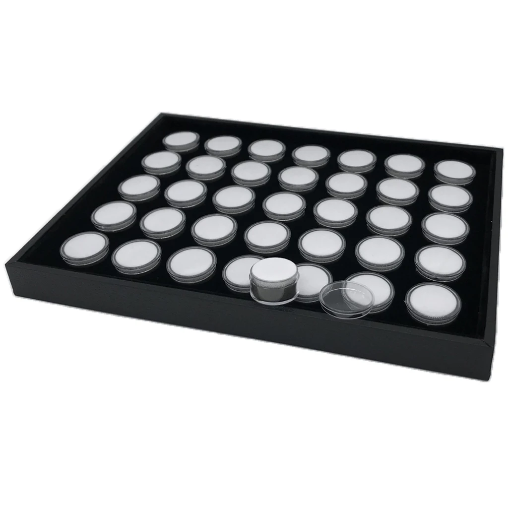 35 Grid Gem Stone Bead Jar Holder Showcase Stackable Jewelry Display Tray Box Jewelry Packaging