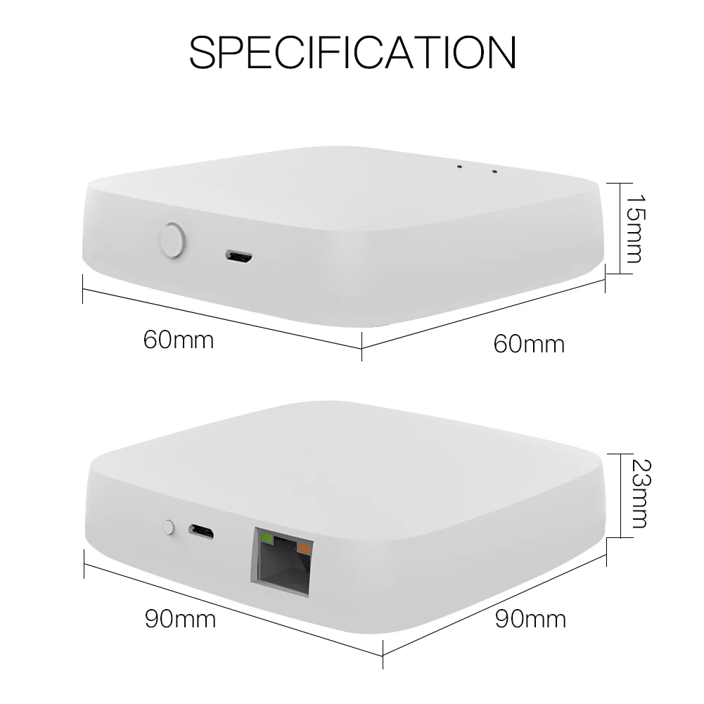 Беспроводной пульт дистанционного управления Tuya ZigBee хаб Smart Home Bridge приложение Life