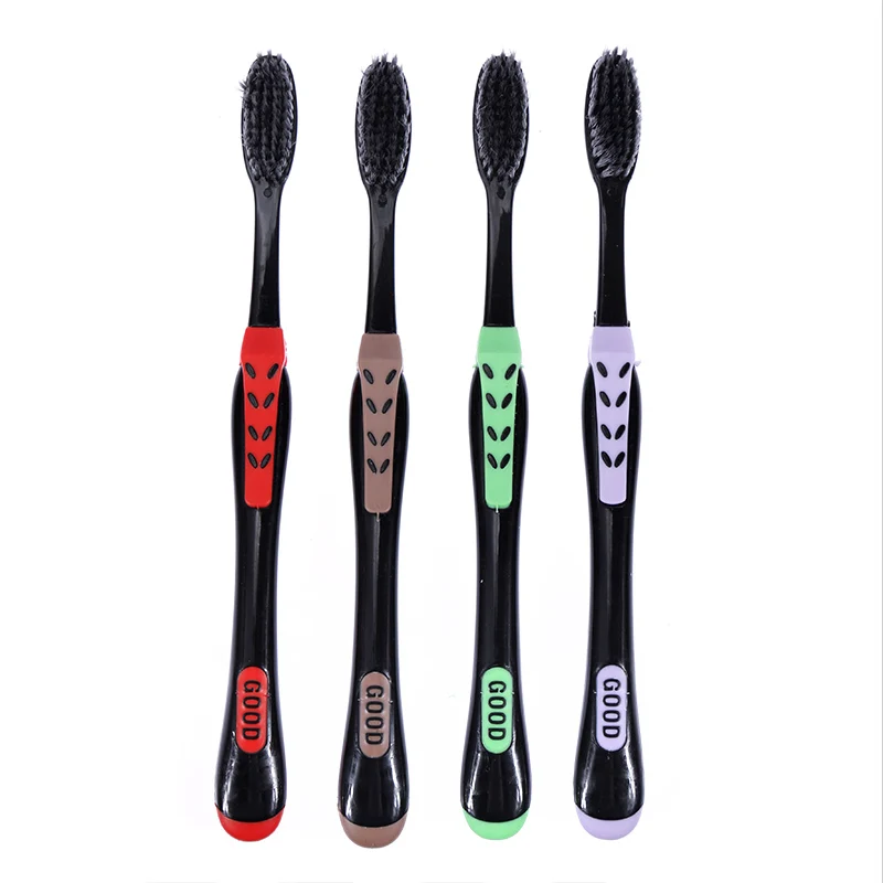 4 pcs 4 шт. зубная Личная оральная двойная ультра мягкая бамбуковая древесная нано-зубная щетка для ухода за полостью рта нано-антибактериальная зубная щетка - Цвет: 4 pcs