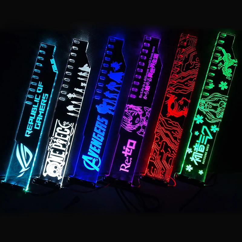 Graphics Card Stand Light Pollution Partner Jack Support Chassis Belief LED VGA Bracket RGB(12V)/ Aurora(5V) ASUS AURA