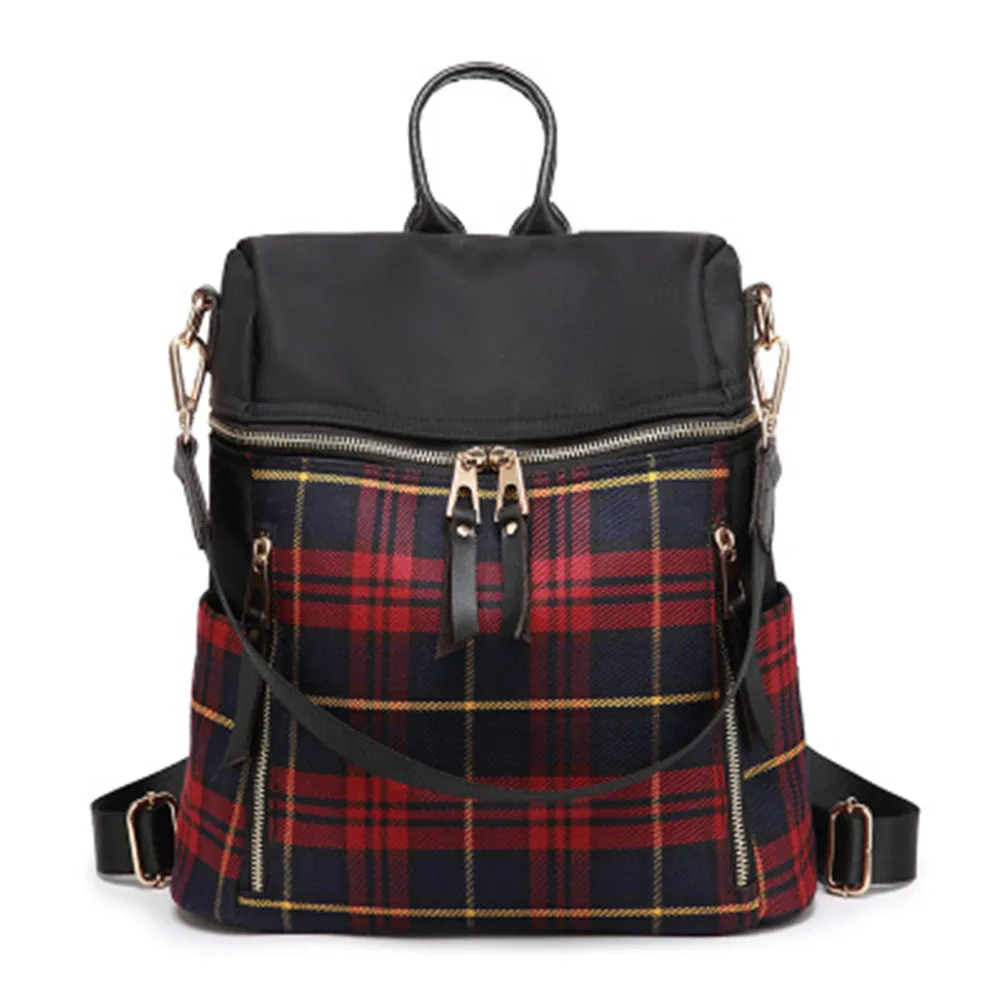 Luxury Designer Backpack Women Famous Brand Square School Backpack Lady