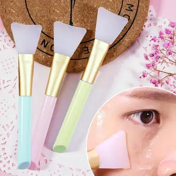 

DIY Silicone Facial Mud Mask Stirring Brush Skin Care Makeup Applicator Tool Blending Beauty Make Up Brush Having Massage Effect