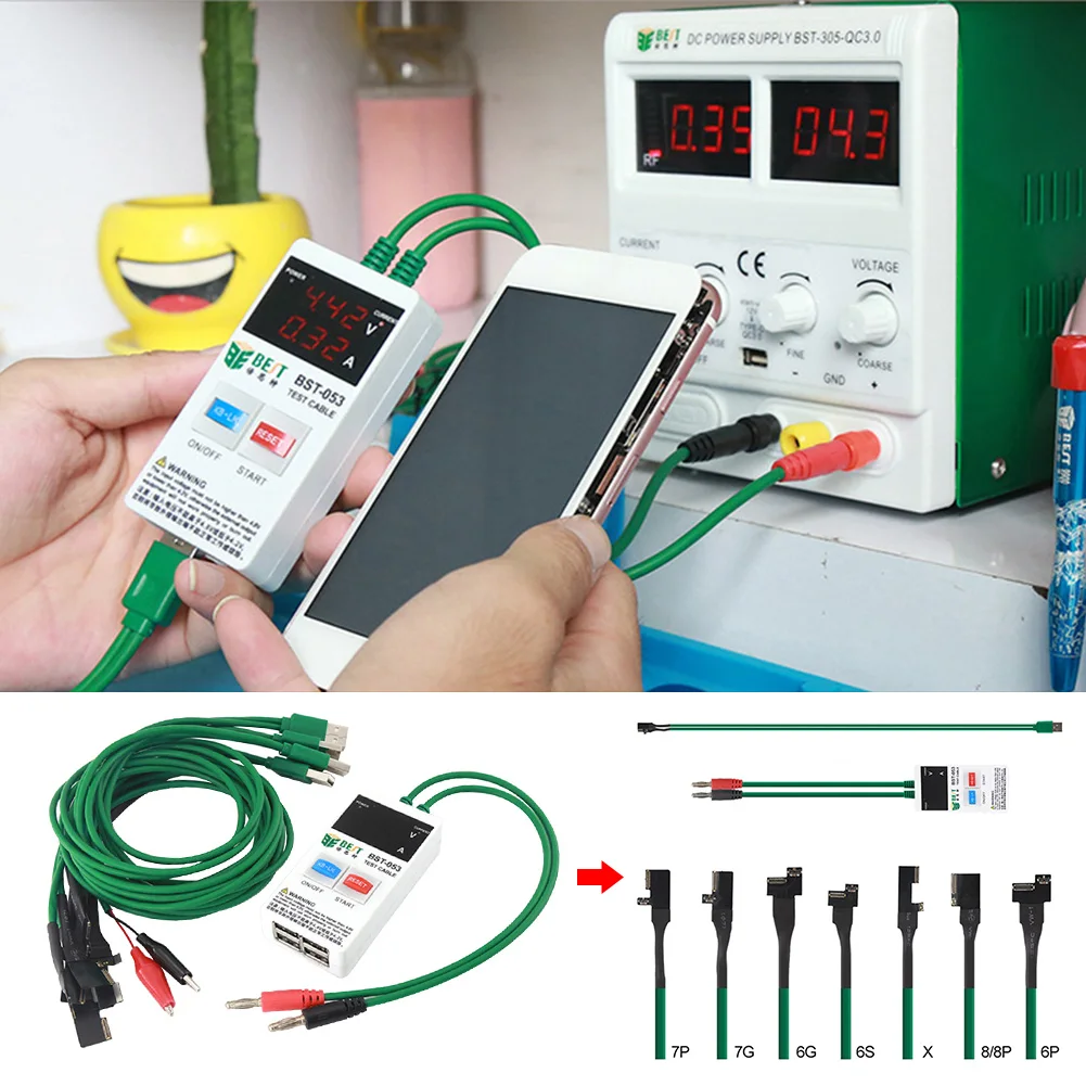 

Diagnostic Professional With Display Power Supply Trigger Test Cable Set Chips Mobile Phone Repair Practical Tool For Apple