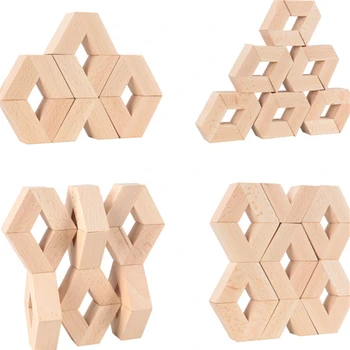 

Wooden Building Blocks Baby Wood Balance Block Jenga Toy Educational Toys Creative Montessori Natural Wood Toy for Kids Gift