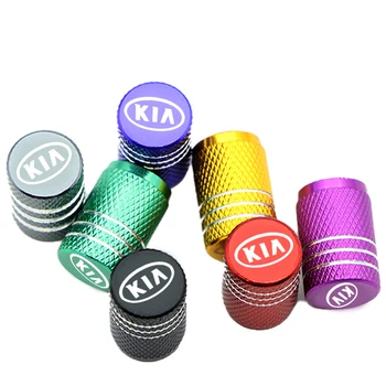 

4pcs Logo Car Wheel Tire Air Valve Cover Cap for KIA K2 K3 K5 Sorento Sportage R Rio Soul Cap Auto Accessories Goods Gadgets