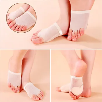 

1pair five-hole Forefoot Care Protection Toe Pad Care Tool For Toe Practice Mat Front Ankle Bone Shoe Half Foot Protection