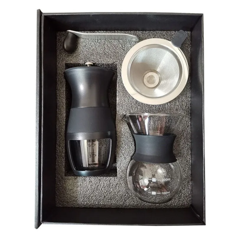 

Manual Coffee Grinder, Hand coffee grinder mill with Ceramic Burrs, Stainless Steel Handle, Suitable for Camping and Home Use