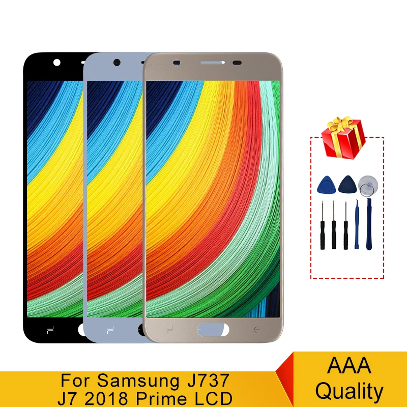 100% Оригинальный Для Samsung Galaxy J7 2018 J737 LCD J737A J737P J737V J737T сенсорный экран дигитайзер