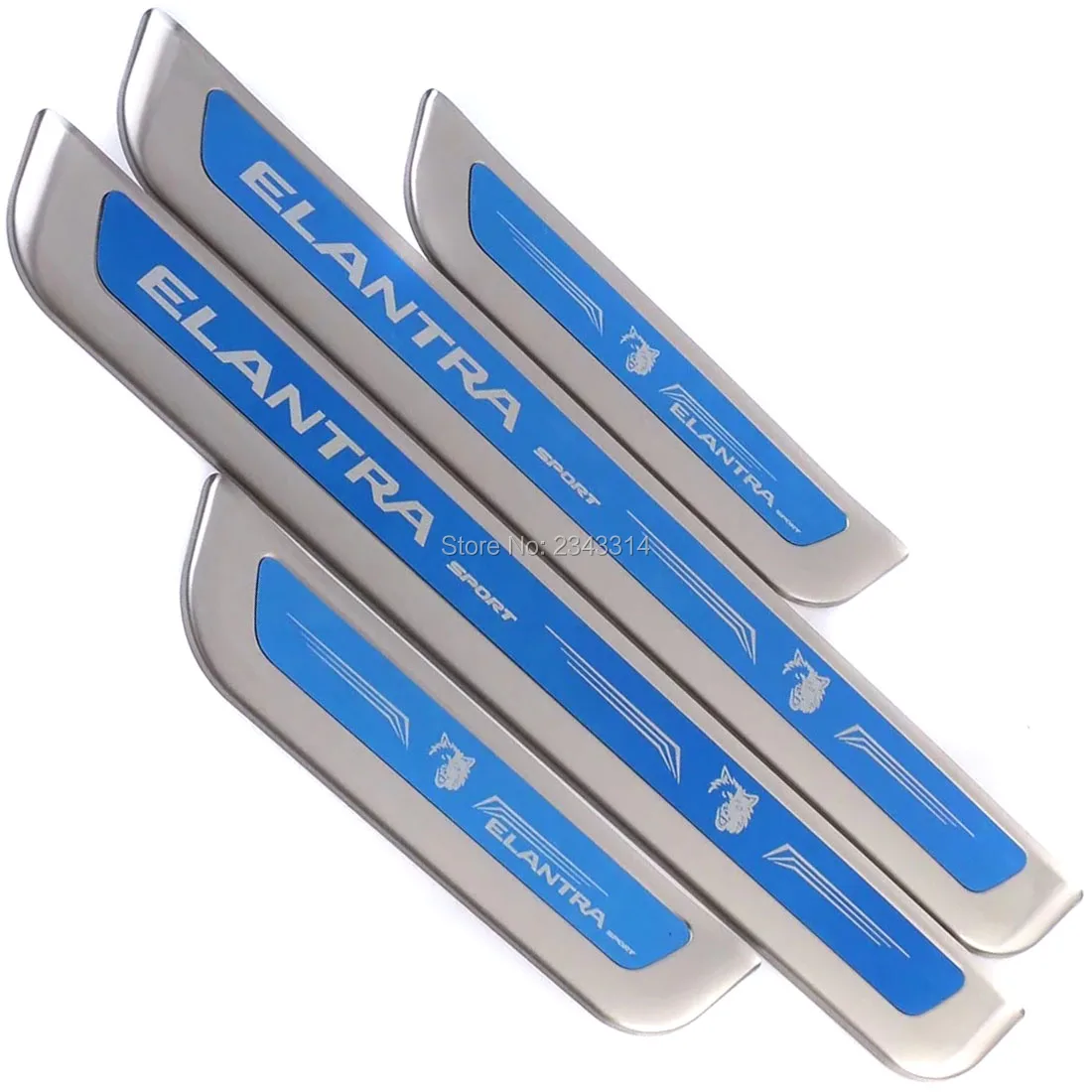 

For Hyundai KONA 2017 2018 2019 Stainless Door Sill Scuff Kick Plate Protector Trim Guard Pedal Cover Car Styling Accessories