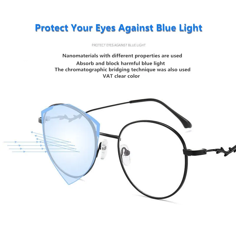 2021 Trends Office Anti Blue Light Oversized Glasses Computer Women Gaming Big Size Moon Eyeglasses Frame | Аксессуары для одежды