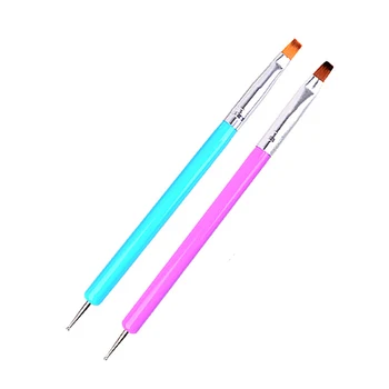 

2cps Nail Art UV Gel Liner Painting Brush Nail Drawing Painting Carving Pen Art Manicure Decoration Tools