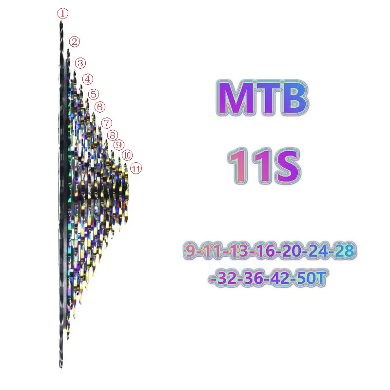 MTB 11 скоростей 9-50T кассета XD кассета Радуга горный велосипедный маховик прочный Сверхлегкий 11 S кассета для велосипеда SRAM XD