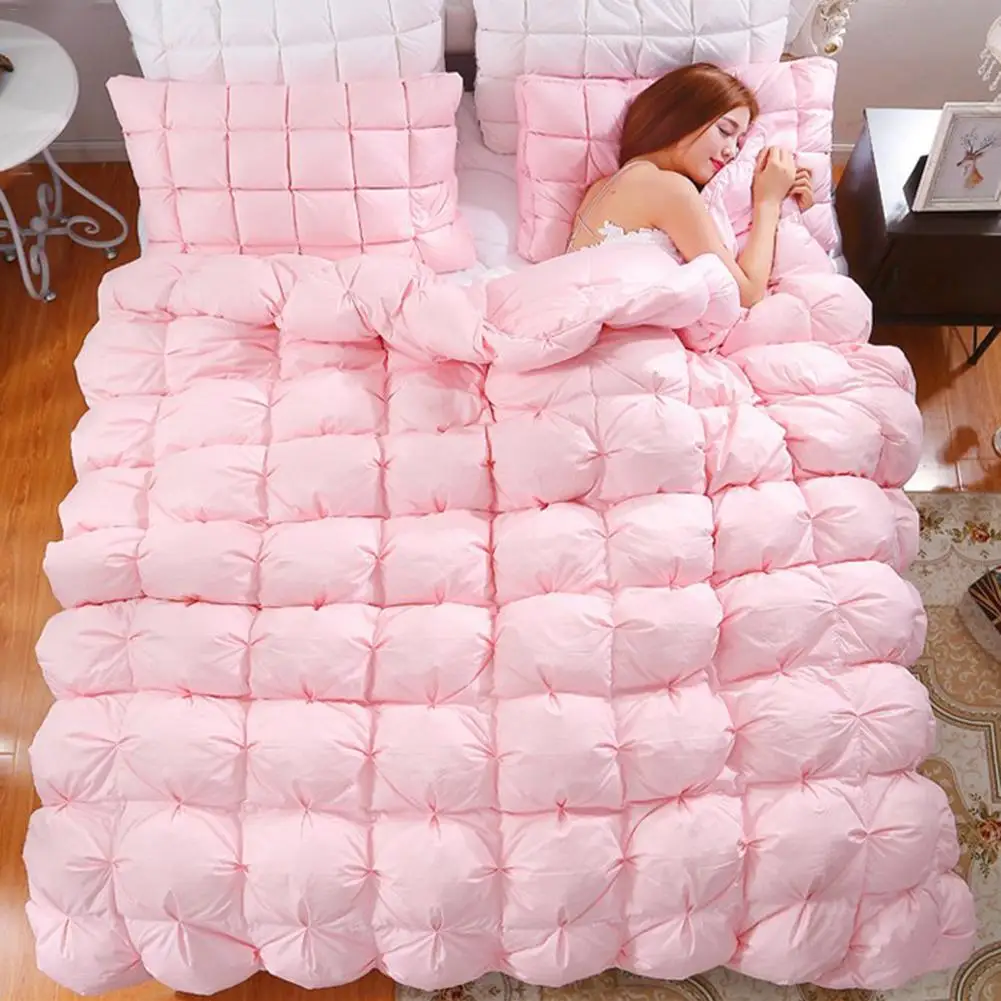

100% Goose Down Winter Quilt Comforter Blanket Duvet Filling Cotton Cover Queen Size Winter Warm Hypoallergenic Goose Down Duvet