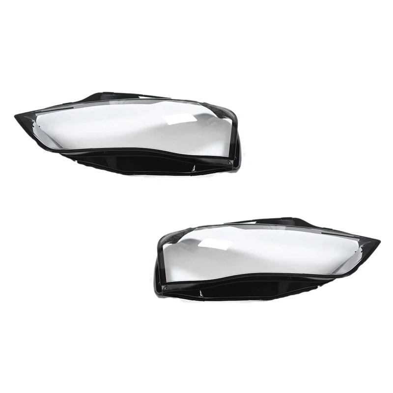 

2Pcs Car Clear Headlight Lens Cover Replacement head light lamp Shell Cover For-Audi A4 B9 2013-2015
