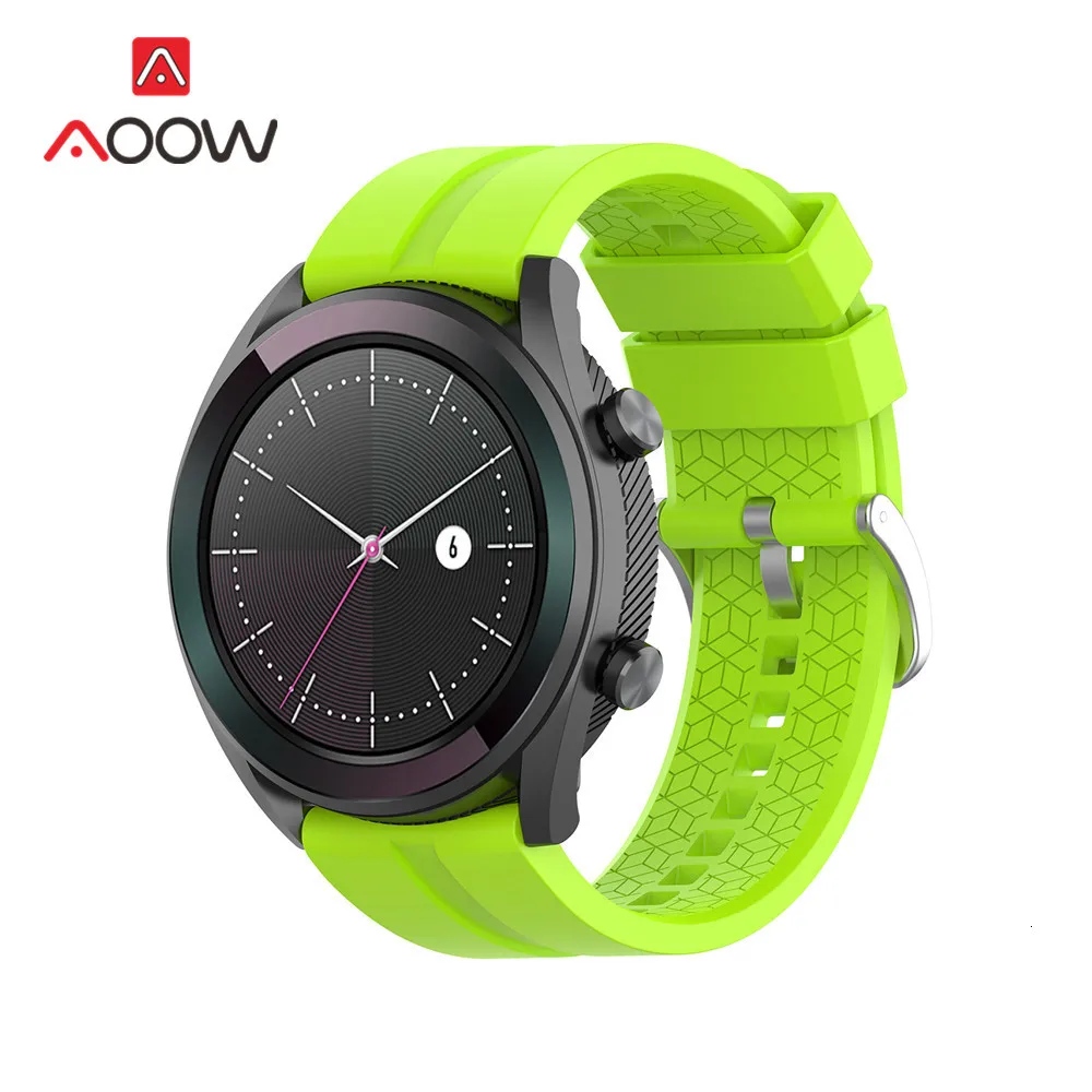 Мягкий спортивный силиконовый ремешок 20 мм 22 мм для huawei Watch GT Active/элегантный браслет Honor Magic Quick Release для умных часов