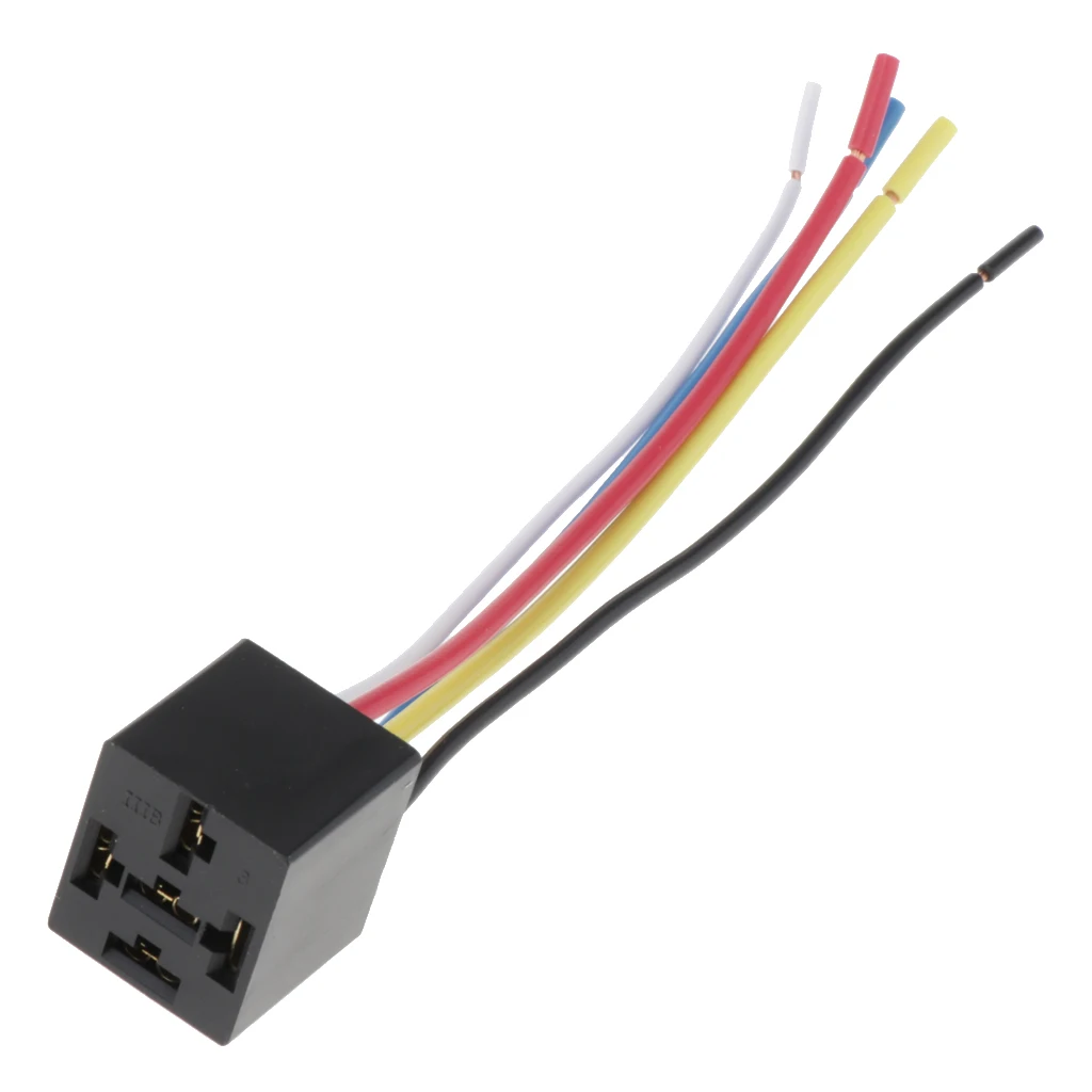 MagiDeal Car Automotive Truck 80Amp SPDT Relay Harness Socket For HG4185C