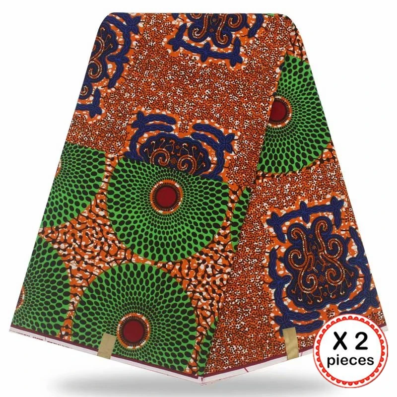 Африканская восковая ткань с принтом Хлопок Шитье Анкара африканская ткань 12 ярдов Нигерия Гана ткань для DIY свадебного платья 91632