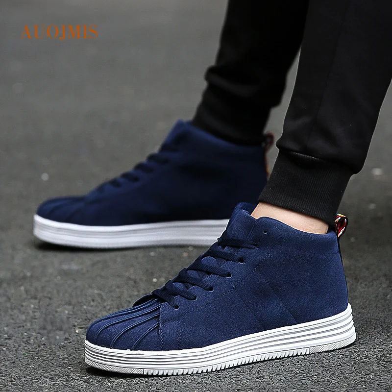 

Shell head short boots 2019 autumn new net red Korean street shooting casual sports flat shoes wild men's shoes