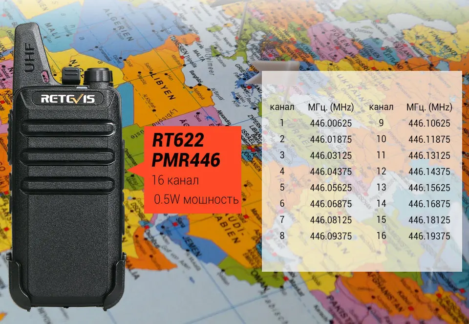 RETEVIS RT622 RT22 Мини Портативная рация 4 шт. PMR радио PMR446 FRS VOX перезаряжаемая двухсторонняя рация портативная рация