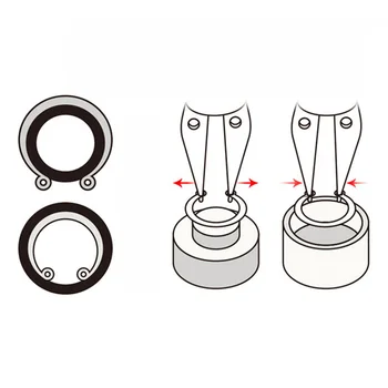 

Portable Pliers Internal External Retaining Clips High Carbon Steel PPR