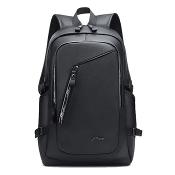 

Backpack Backpack Men's Fashion Trend Youth Simple Leisure Travel PU Leather College Student Computer School Bag Hot Sale